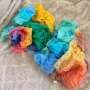 Set of 6 Playsiks by Sarah’s Silks (2LG, 4SM)